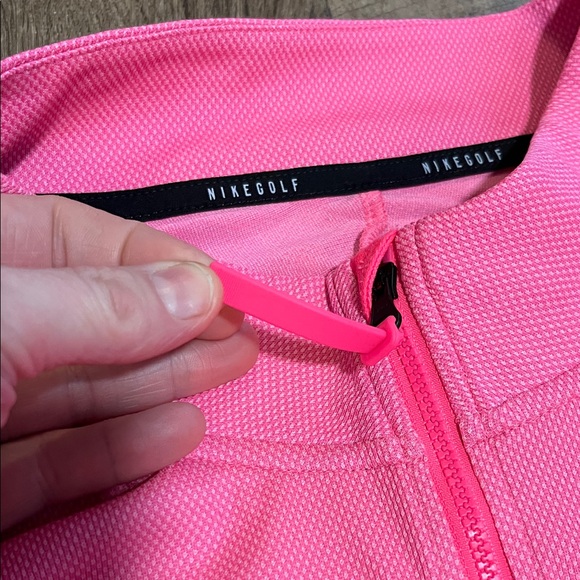 Nike Gulf Golf Pink 3/4 Zip Up - Picture 3 of 6